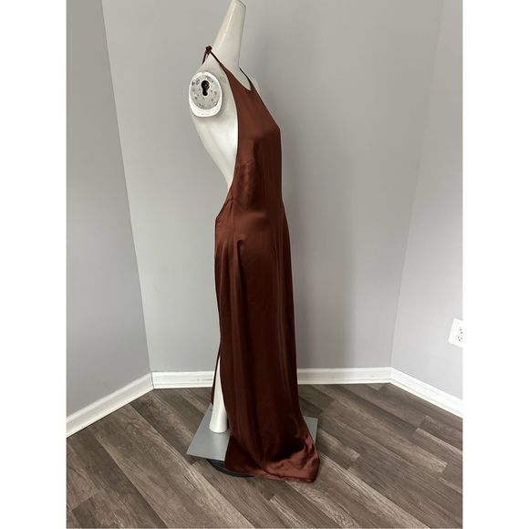 Staud Janet Open-Back Satin Maxi Dress - Picture 5 of 11